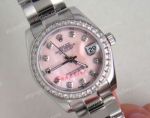 Fake Rolex Women's Datejust Diamond Bezel Pink MOP Face Watch 31mm
